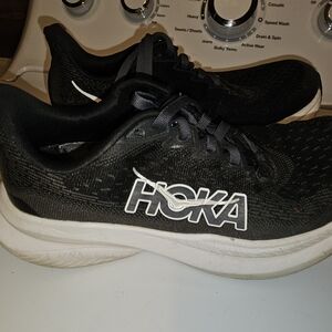 HOKA Black and White Running Shoes